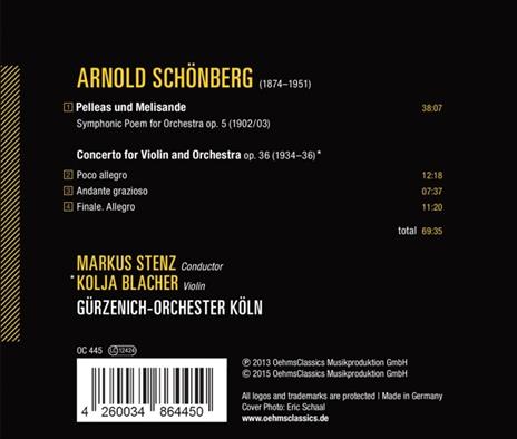 Pelleas and Melisande - CD Audio di Arnold Schönberg - 2