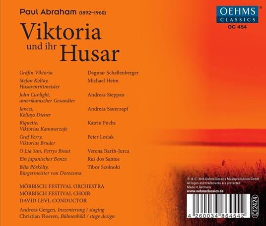 Viktoria Und Ihr Husar - CD Audio di Pal Abraham - 2