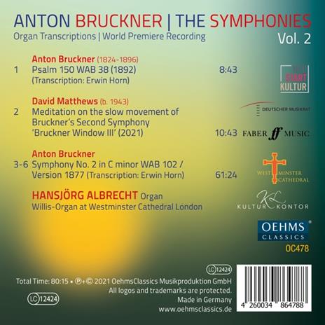 Symphonies 2 - CD Audio di Hansjorg Albrecht - 2