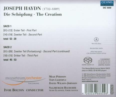 La Creazione (die Schöpfung) - CD Audio di Franz Joseph Haydn - 2