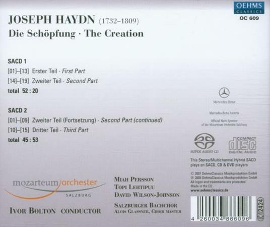La Creazione (die Schöpfung) - CD Audio di Franz Joseph Haydn - 2