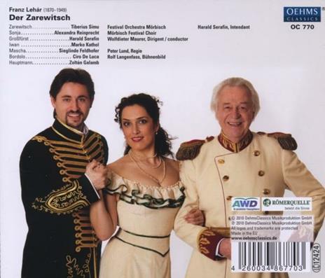 Der Zarewitsch - CD Audio di Franz Lehar - 2