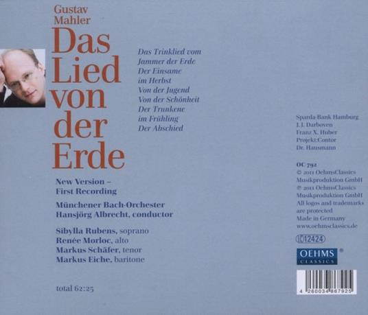 Das Lied Von der Erde - CD Audio di Gustav Mahler - 2