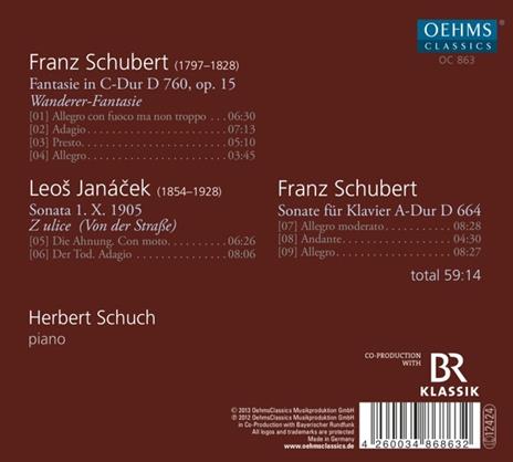 Schubert - Janacek - CD Audio di Franz Schubert,Leos Janacek,Herbert Schuch - 2