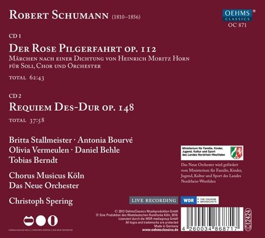Der Rose Pilgerfahrt - CD Audio di Robert Schumann - 2