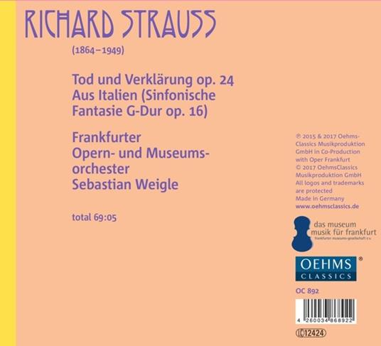 Tod & Verklaerung - Aus Italien - CD Audio di Richard Strauss - 2