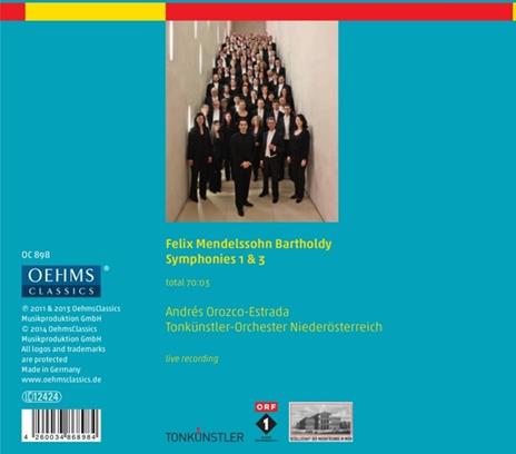 Sinfonie n.1, n.3 - CD Audio di Felix Mendelssohn-Bartholdy - 2