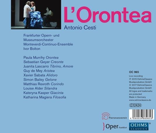 L'Orontea (3 Cd) - CD Audio di Antonio Cesti - 2