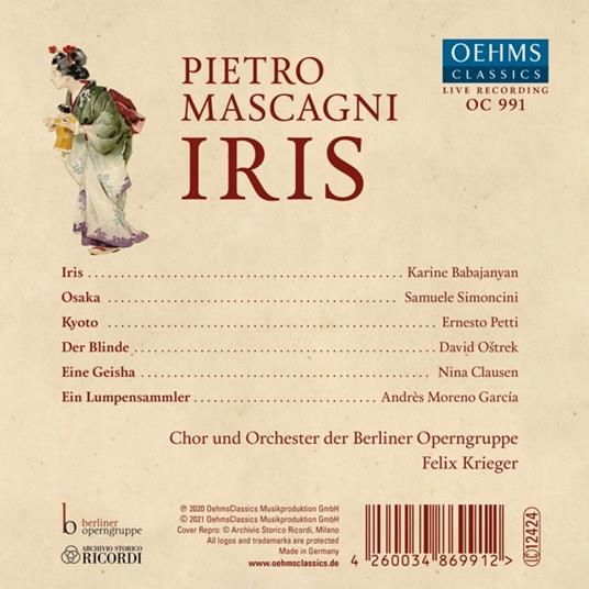 Iris (2 Cd) - CD Audio di Pietro Mascagni - 2