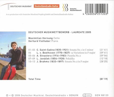 Opere per Violoncello e Pianoforte - CD Audio di Maximilian Hornung - 2