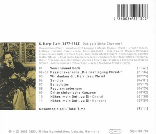 Das Geistliche Chorwerk - Chorkanzonen, Benedictus, Requiem - CD Audio di Sigfrid Karg-Elert - 2