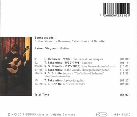 Soundscapes II - Cantilena De Los Bosques - CD Audio di Leo Brouwer - 2