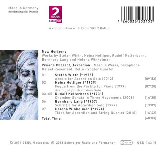 New Horizons - CD Audio di Viviane Chassot - 2