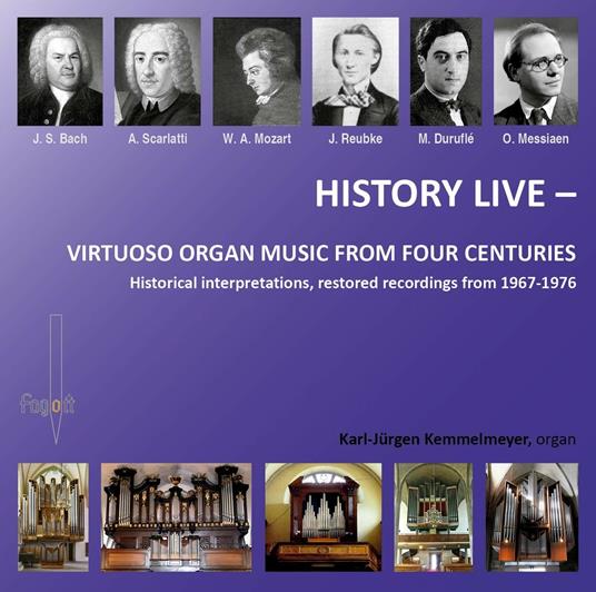History Live: Virtuoso Organ Music From Four Centuries - CD Audio