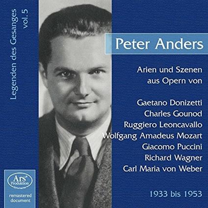 Opera Arias & Scenes - CD Audio di Peter Anders
