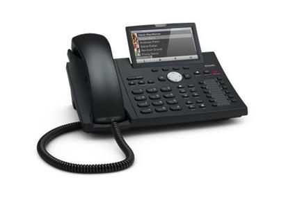 Snom D375 telefono IP Nero Cornetta cablata TFT 12 linee