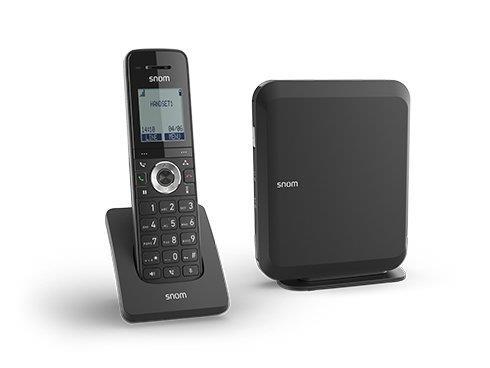Snom M215 SC telefono IP Nero Cornetta wireless LCD 6 linee