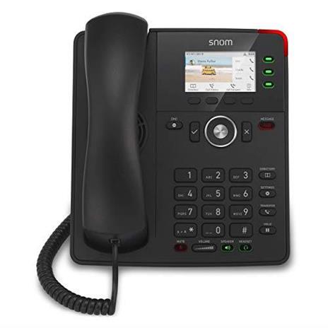 SNOM D717 Nero Telefono IP con 6 Account SIP, Display a Colori, Porta USB, Attacco Cuffia. 2 porta Gigabit LAN, 3 anni di garanzia - 4