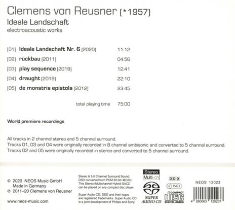 Ideale Landschaft - CD Audio di Clemens Von Reusner - 2