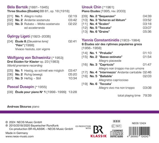 19 Piano Etudes - CD Audio di Andreas Skouras - 2