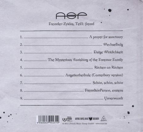Fremd - CD Audio di Asp - 2