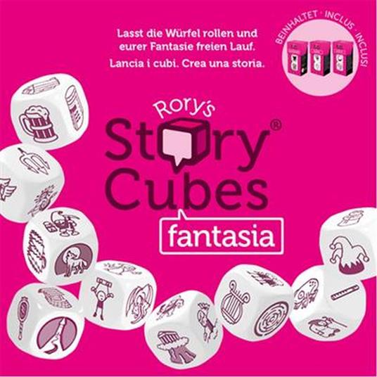 Rory's Story Cubes Fantasia (fucsia) - Base - Multi (ITA). Gioco da tavolo - 2