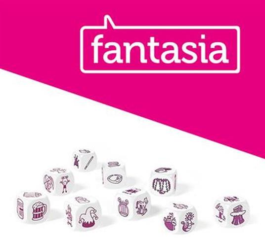 Rory's Story Cubes Fantasia (fucsia) - Base - Multi (ITA). Gioco da tavolo - 3