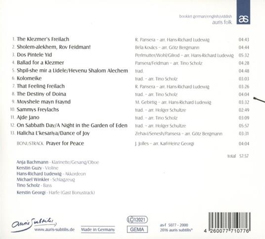 Di Musik Klingt Asoj Schejn! - CD Audio di Harts Un Neschome - 3