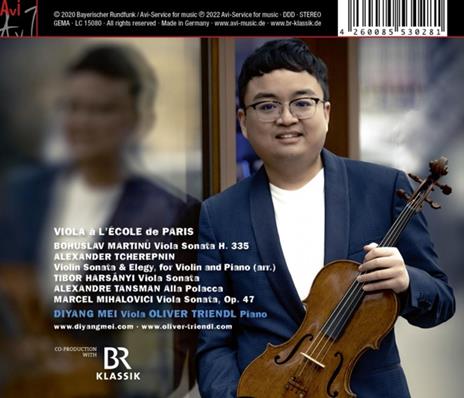 Viola A L'Ecole De Paris - CD Audio di Diyang & Oliver Triendl Mei - 2