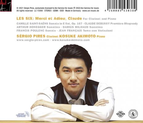 Les Six, Merci Et Adieu Claude - CD Audio di Sergio - Kosuke Akimoto Pires - 2
