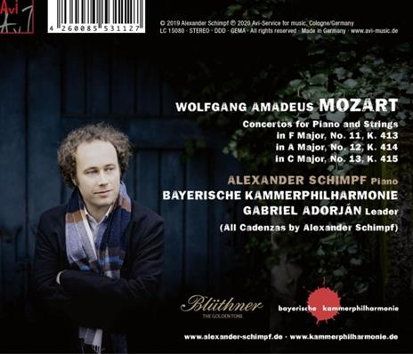 Piano Concertos K. 413 - 415 - CD Audio di Wolfgang Amadeus Mozart - 2