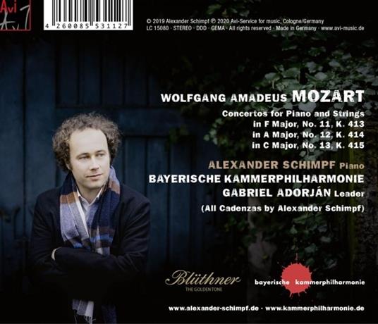 Piano Concertos K. 413 - 415 - CD Audio di Wolfgang Amadeus Mozart - 2