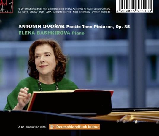 Poetic Tone Pictures - CD Audio di Antonin Dvorak,Elena Bashkirova - 2