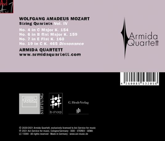 String Quartets Vol. 4 - CD Audio di Wolfgang Amadeus Mozart - 2