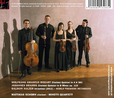 Clarinet Quintets - CD Audio di Brahms-Mozart-Sulzer - 2