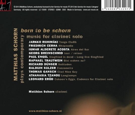 Born To Be Schorn - CD Audio di Matthias Schorn - 2