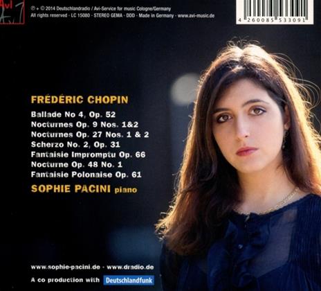 Chopin - CD Audio di Frederic Chopin,Sophie Pacini - 2