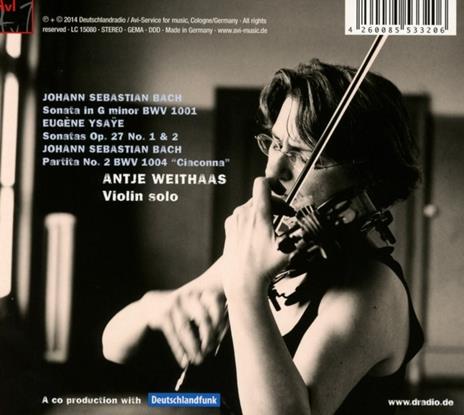 Bach & Ysaye vol.1 - CD Audio di Johann Sebastian Bach,Eugene-Auguste Ysaye,Antje Weithaas - 2