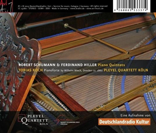 Piano Quintets - CD Audio di Robert Schumann,Ferdinand Hiller - 2