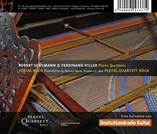 Piano Quintets - CD Audio di Robert Schumann,Ferdinand Hiller - 3