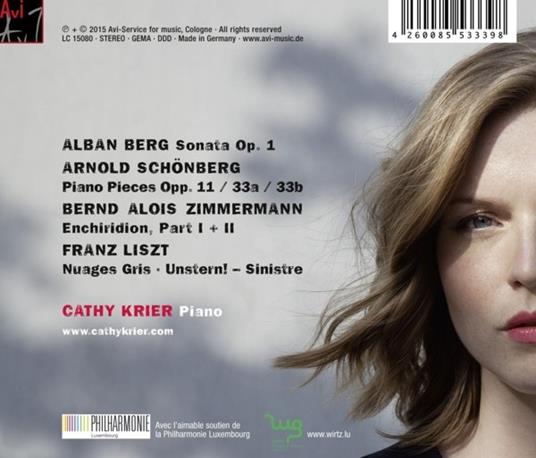 Plays Berg, Schoenberg, Z - CD Audio di Cathy Krier - 2
