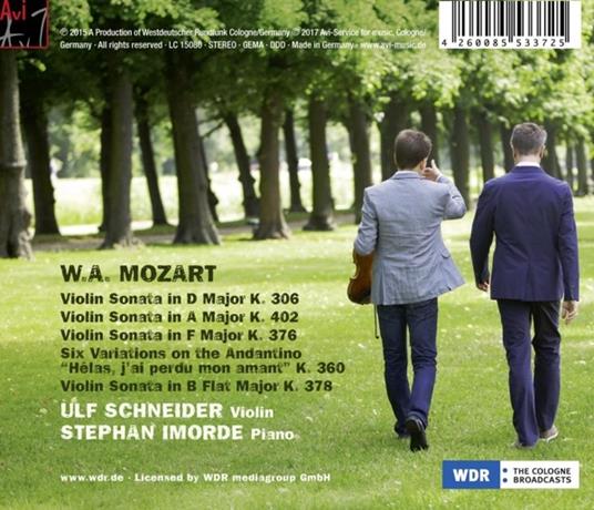 Violin Sonatas (Digipack) - CD Audio di Wolfgang Amadeus Mozart - 2