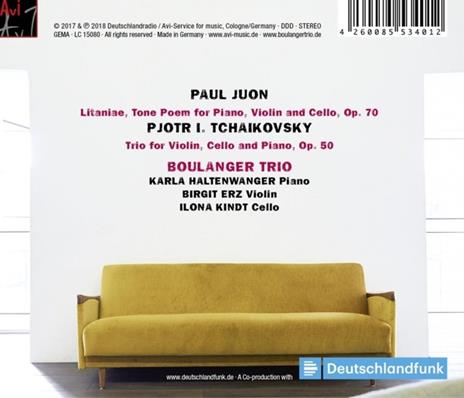Tchaikovsky & Juon - CD Audio di Pyotr Ilyich Tchaikovsky,Paul Juon,Boulanger Trio - 2
