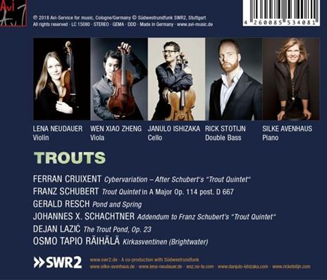 Schubert Trouts - CD Audio di Avenhaus-Neudauer-Ishizaka-Stotijn-Zheng - 2