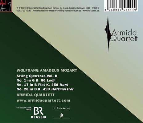 String Quartets 2 - CD Audio di Wolfgang Amadeus Mozart - 2