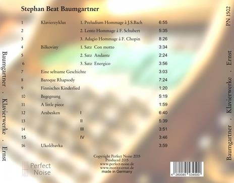 Klavierwerke Vol.1 - CD Audio di Moritz Ernst,Stephan Beat Baumgartner - 2