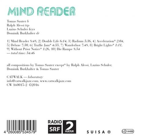 Mind Reader - CD Audio di Tomas Sauter - 2