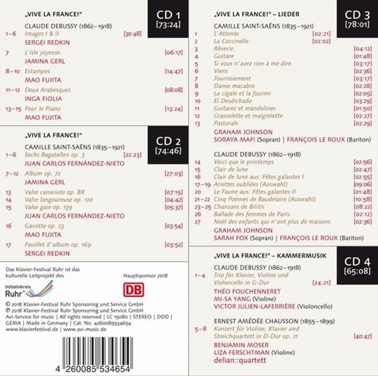 Edition Klavier-Festival Ruhr Vol.37, Vive La France! - CD Audio - 2