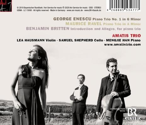 Enescu-Ravel-Britten. Piano Trios - CD Audio di Amatis Trio - 2