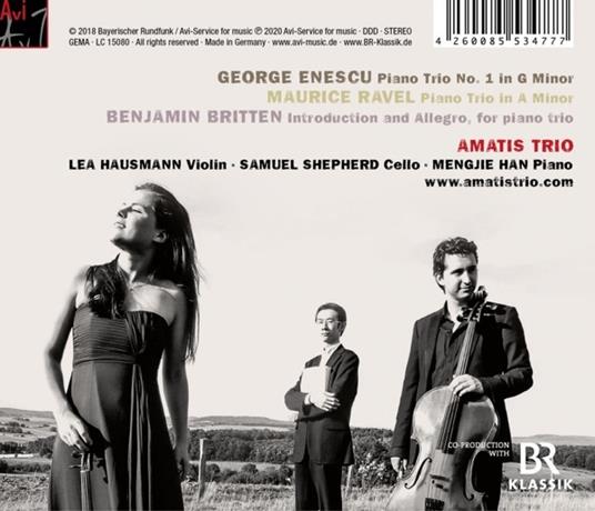 Enescu-Ravel-Britten. Piano Trios - CD Audio di Amatis Trio - 2
